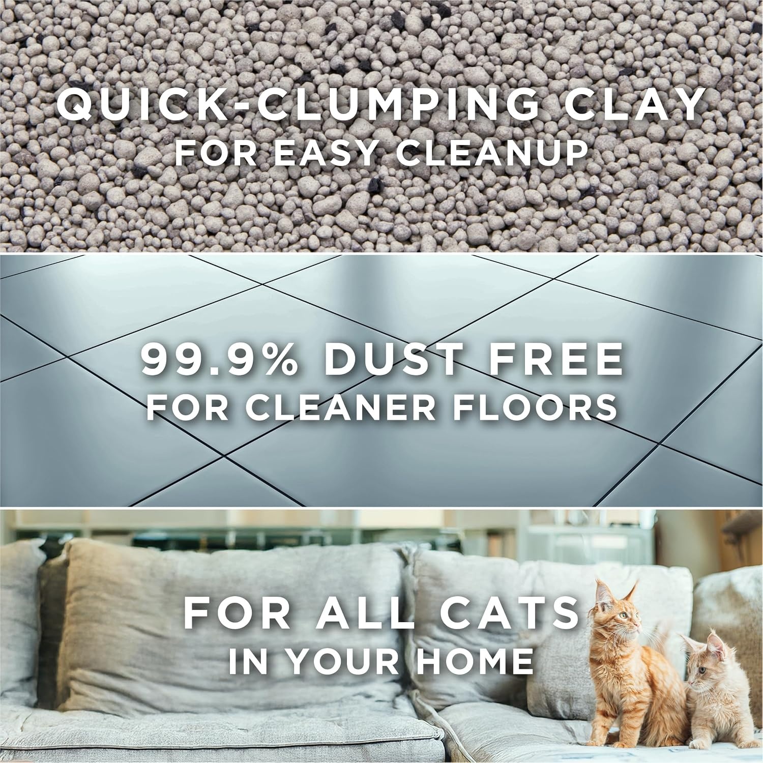 image:imagePurina Tidy Cats Free and Clean Unscented Clumping Cat Litter 38 lb Box Activated charcoal delivers lasting odor control made without fragrances or dye clumping16 Pound Pack of 2