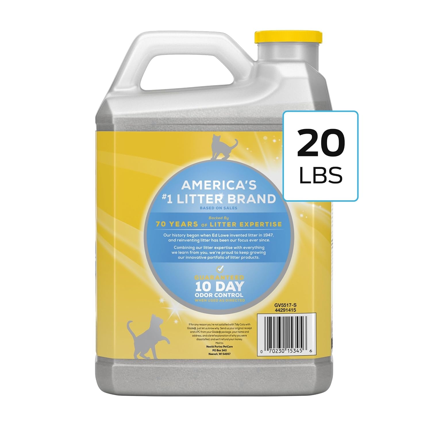 image:imagePurina Tidy Cats LightWeight 4in1 Strength Cat Litter 17 lb 999 dustfree formula 21day odor control tight clumping for multicat homes easy to carry20 Pound Pack of 2