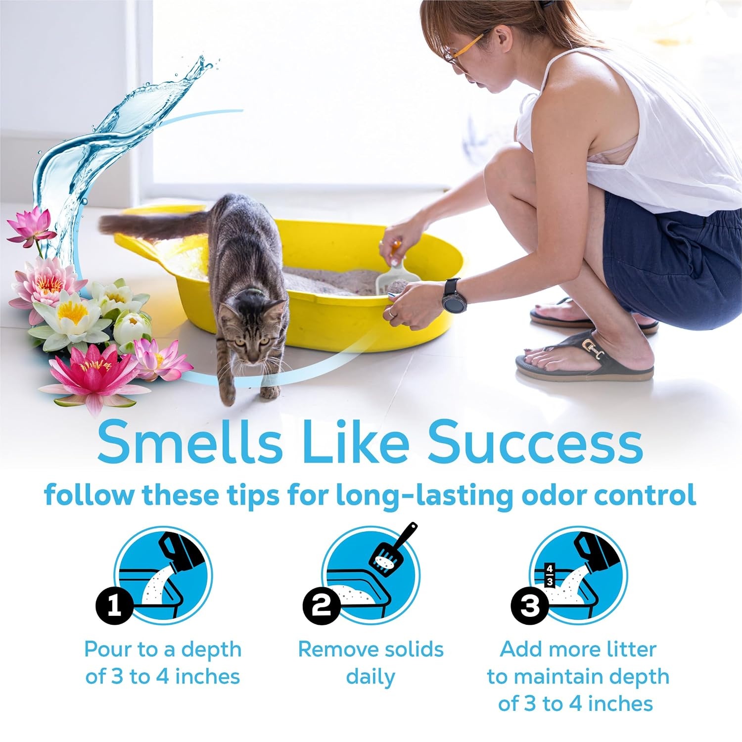 image:imagePurina Tidy Cats LightWeight 4in1 Strength Cat Litter 17 lb 999 dustfree formula 21day odor control tight clumping for multicat homes easy to carry35 Pound Pack of 1