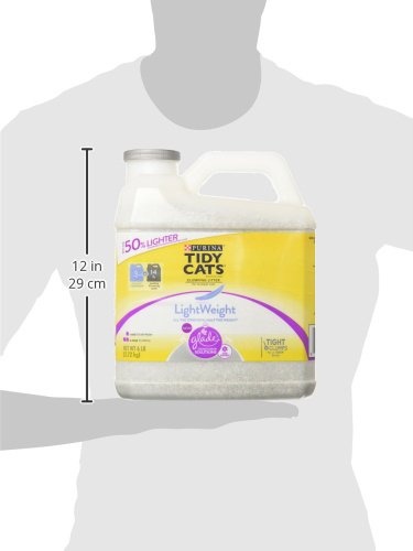 image:imagePurina Tidy Cats LightWeight 4in1 Strength Cat Litter 17 lb 999 dustfree formula 21day odor control tight clumping for multicat homes easy to carry600 Pound Pack of 1