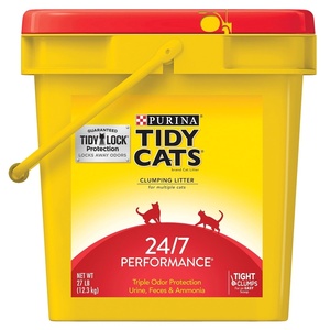 Purina Tidy Cats LightWeight 4-in-1 Strength Cat Litter, 17 lb | 99.9% dust-free formula, 21-day odor control, tight clumping for multi-cat homes, easy to carry(27.00 Pound (Pack of 1))