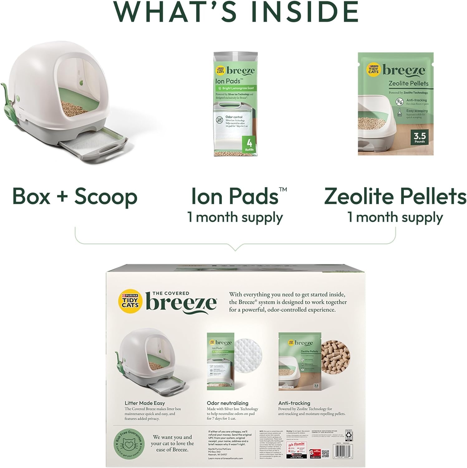 image:imagePurina Tidy Cats Breeze Covered Cat Litter Box System KitWhite