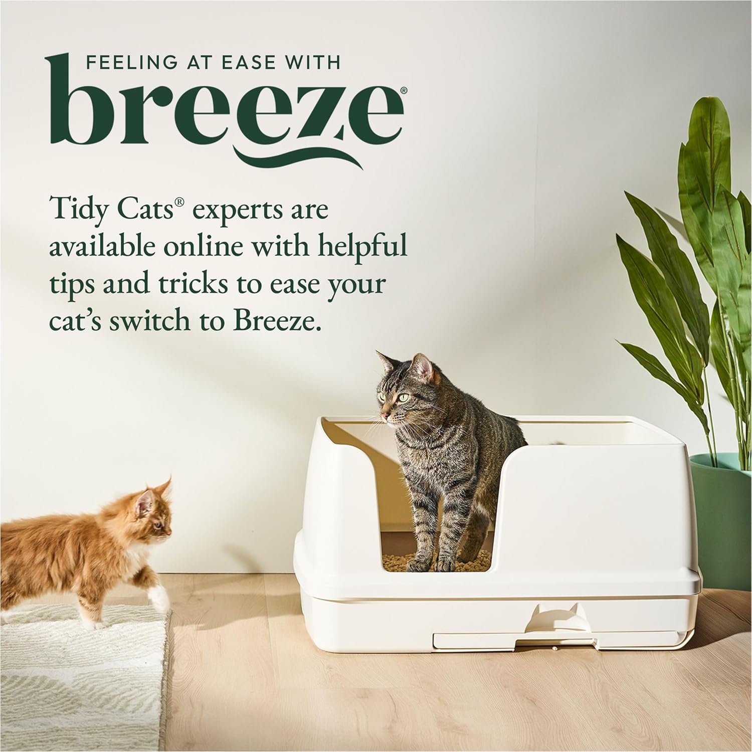 image:imagePurina Tidy Cats Breeze Litter Box System Kit with Pellet Cat Litter XL Litter Box and Litter Box PadsXL