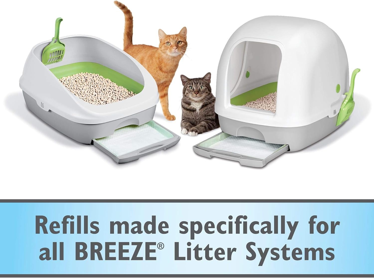 image:imagePurina Tidy Cats Cat Litter Breeze Pads Refill Pack Multi Cat Litter Pads 8 ct Bag8 Count Pack of 1