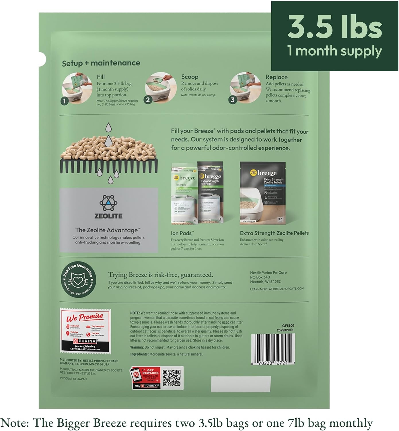 image:imagePurina Tidy Cats Litter Pellets Breeze Refill Litter Pellets in Recyclable Box 6 35 lb Bags21 Pound Pack of 1