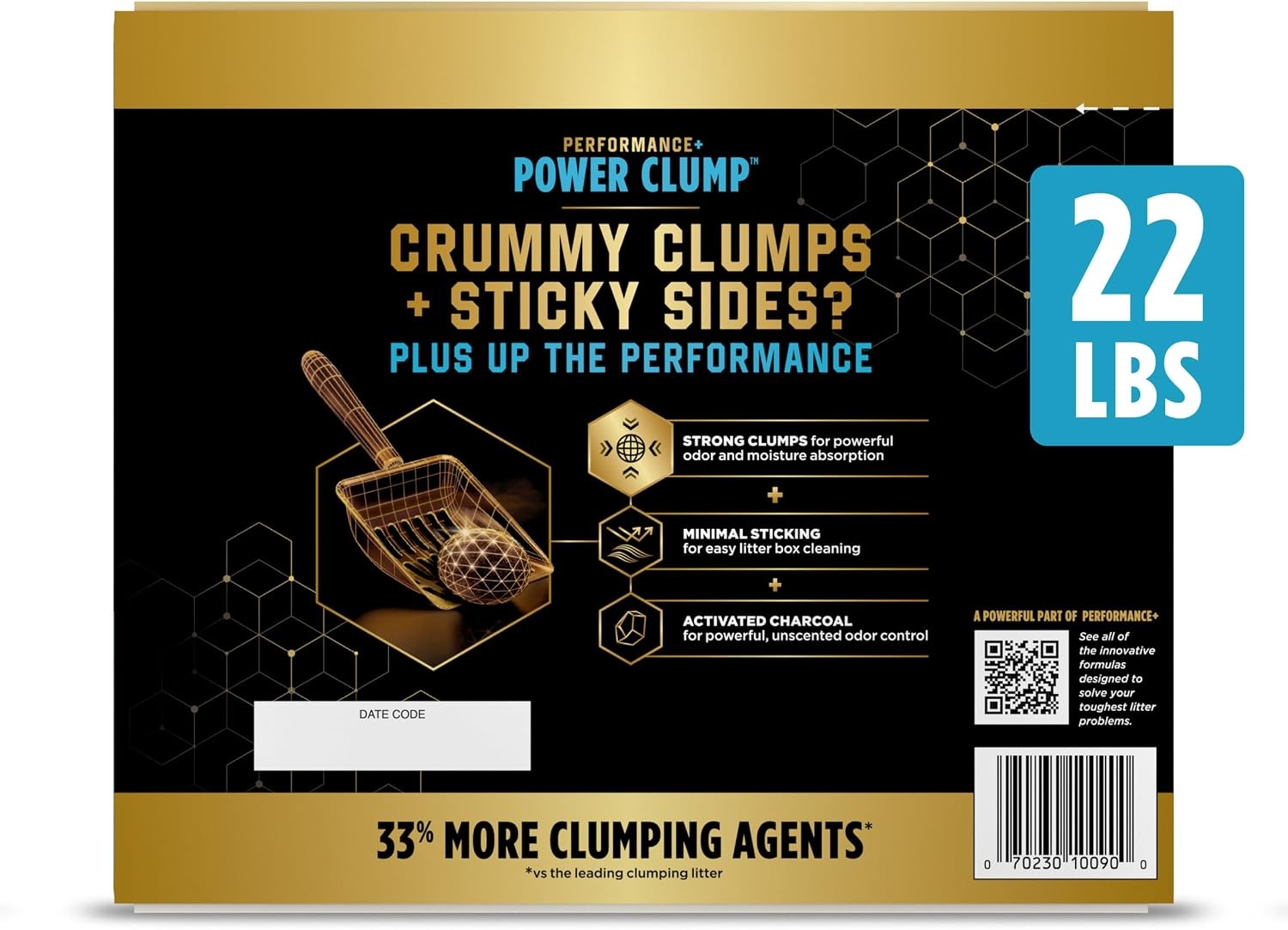 image:imagePurina Tidy Cats Performance Plus Power Clump Unscented Multi Cat Clumping Cat Litter 22 lb Box