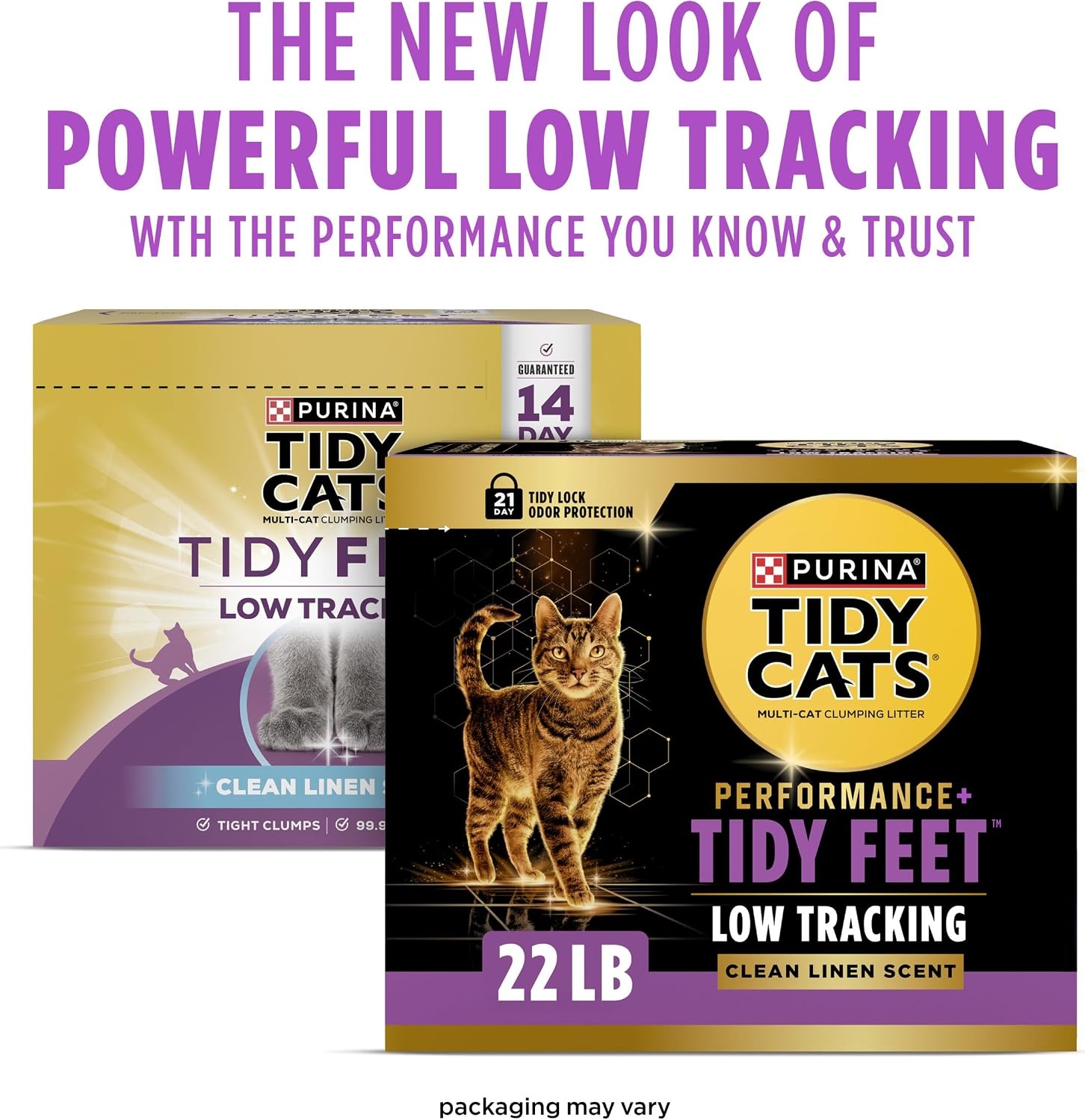 image:imagePurina Tidy Cats Tidy Feet Clumping Low Tracking Cat Litter With Odor Control Clean Linen Scent 22 lb Box