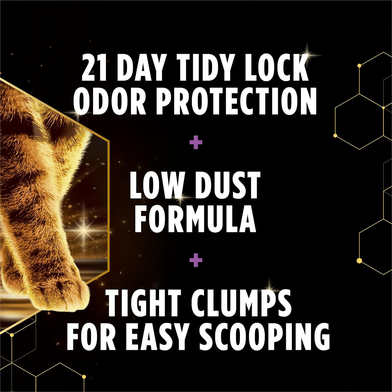 image:imagePurina Tidy Cats Tidy Feet Clumping Low Tracking Cat Litter With Odor Control Clean Linen Scent 22 lb Box