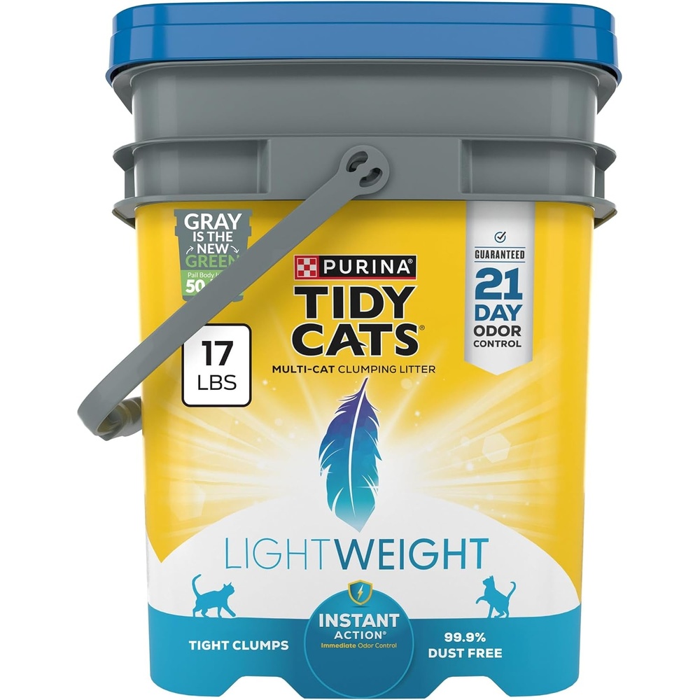 image:imagePurina Tidy Cats Light Weight Low Dust Clumping Cat Litter LightWeight Instant Action Cat Litter 17 Pound Pack of 117 Pound Pack of 1