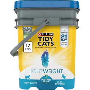 Purina Tidy Cats Light Weight, Low Dust, Clumping Cat Litter, LightWeight Instant Action Cat Litter – 17 Pound (Pack of 1)(17 Pound (Pack of 1))